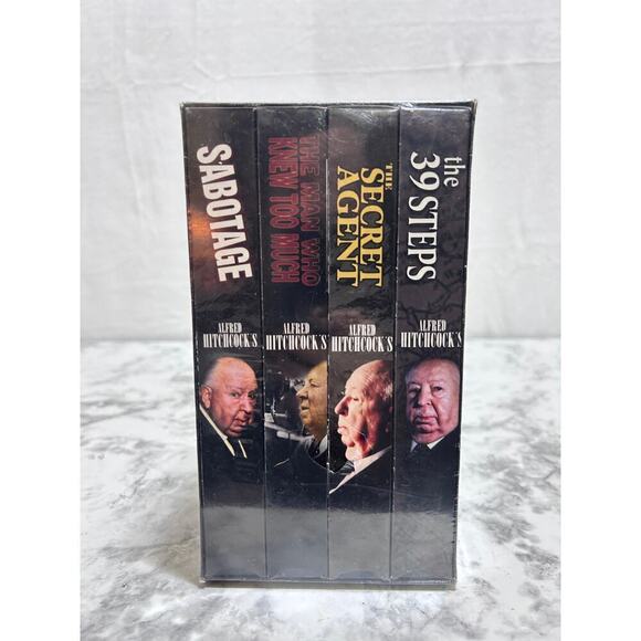 Alfred Hitchcock's Video 4 Pack Box Set (VHS, 2000) Horror Suspense Sealed NEW - Picture 3 of 7